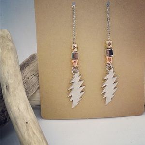 Grateful Dead Inspired Earrings - Bolts & Beads